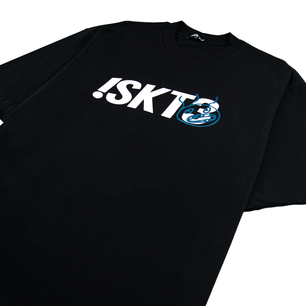 T-Shirt Embroidery Face - Black