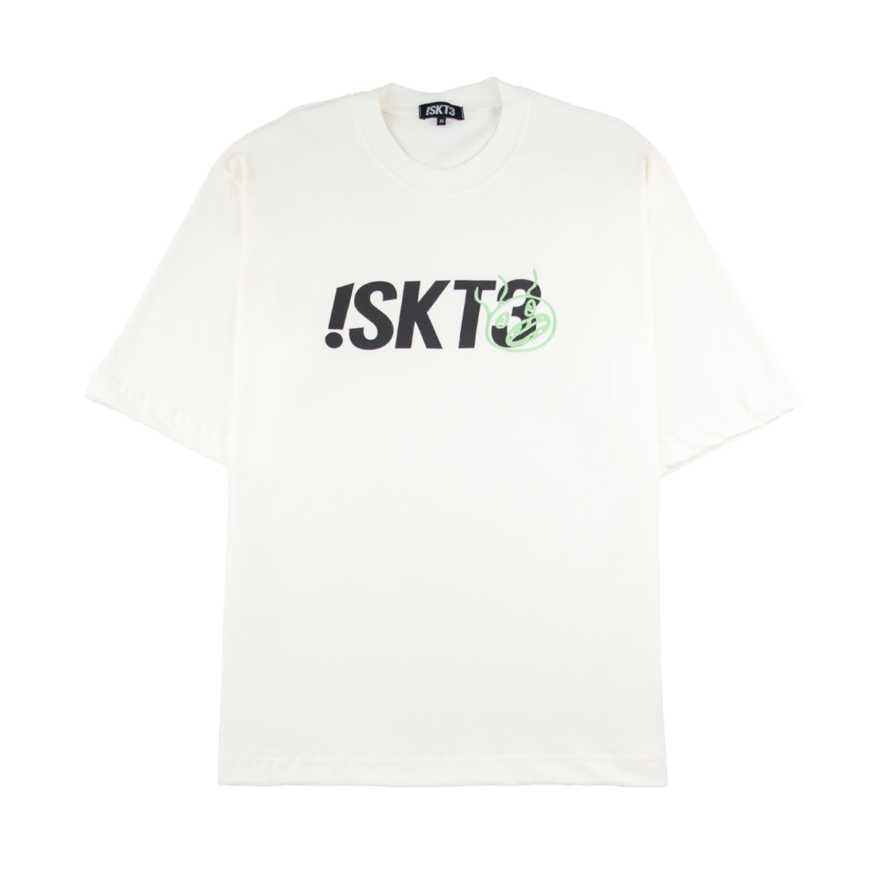 T-Shirt Embroidery Face - White