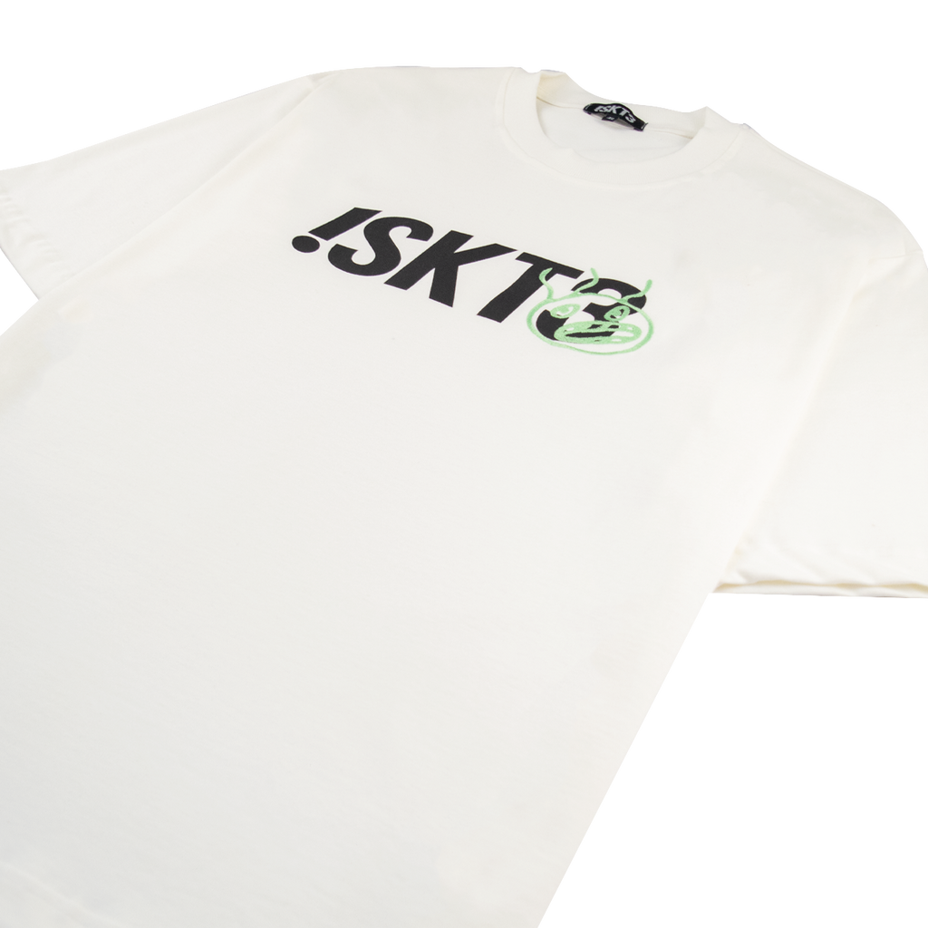 T-Shirt Embroidery Face - White