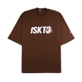 T-Shirt Embroidery Face - Brown