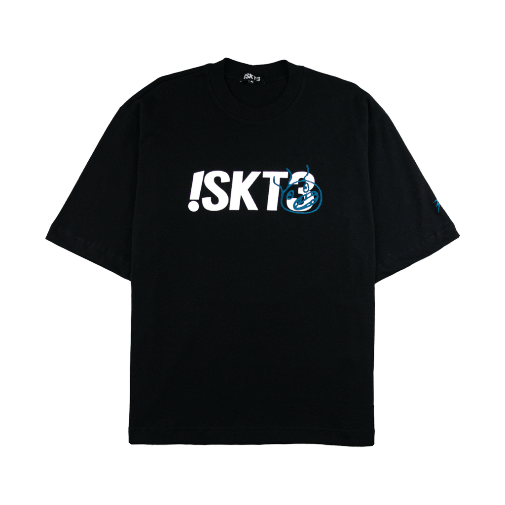 T-Shirt Embroidery Face - Black