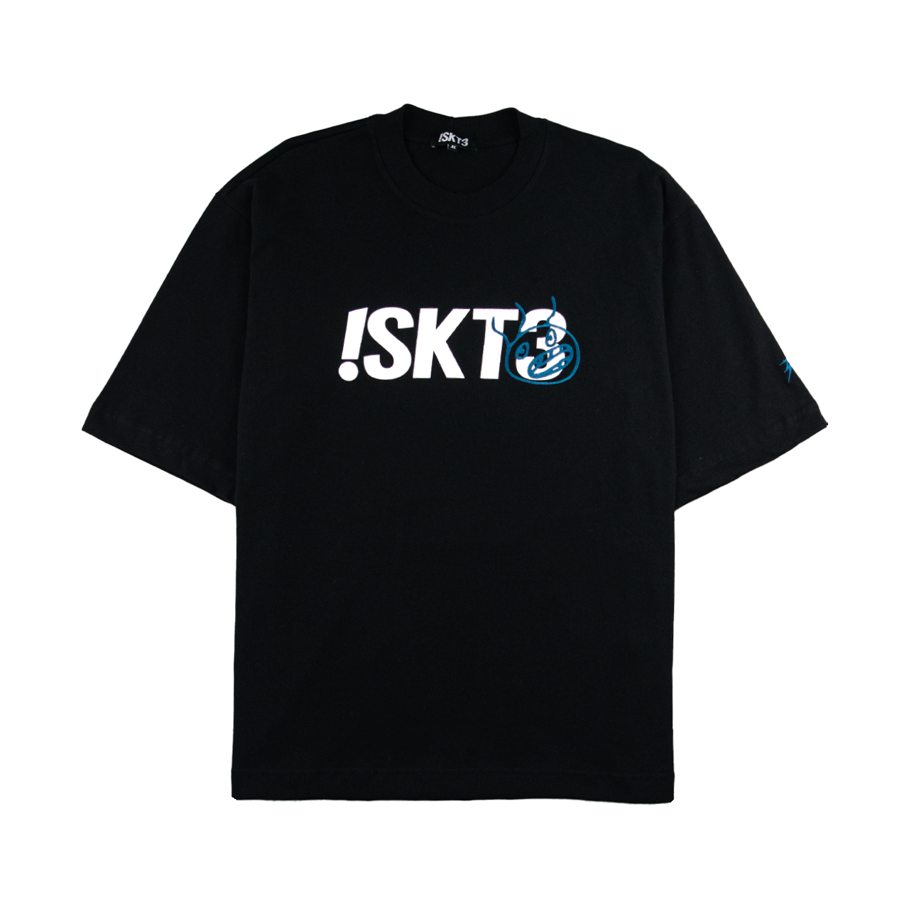 T-Shirt Embroidery Face - Black